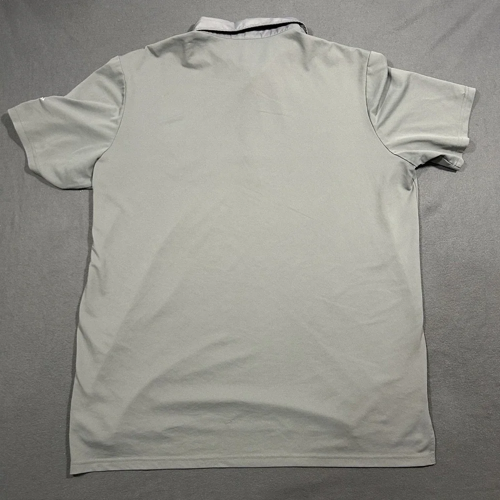 Ralph Lauren RLX Polo Shirt Mens XL Gray Logo Performance Golf‎ Stretch Wicking